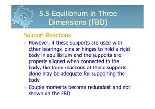 6161103 5.5 equilibrium in three dimensions (fbd) | PDF