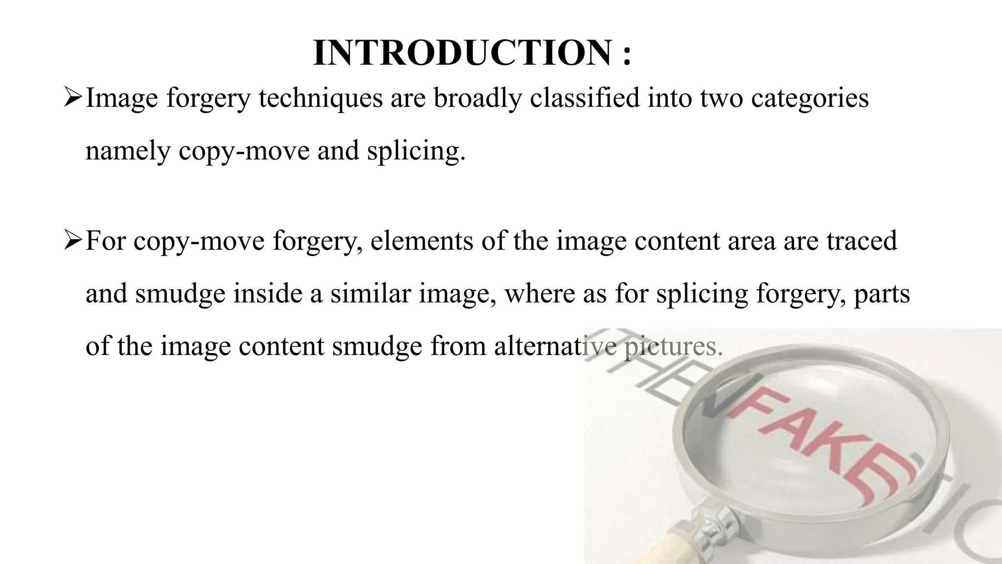 image forgery detection using deep learning | PPTX