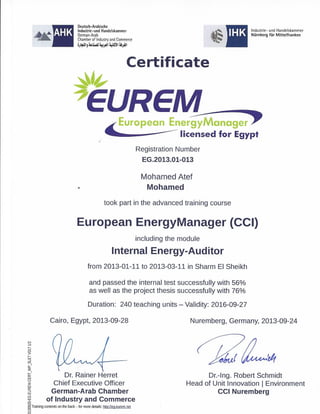 EUREM Certificate 1