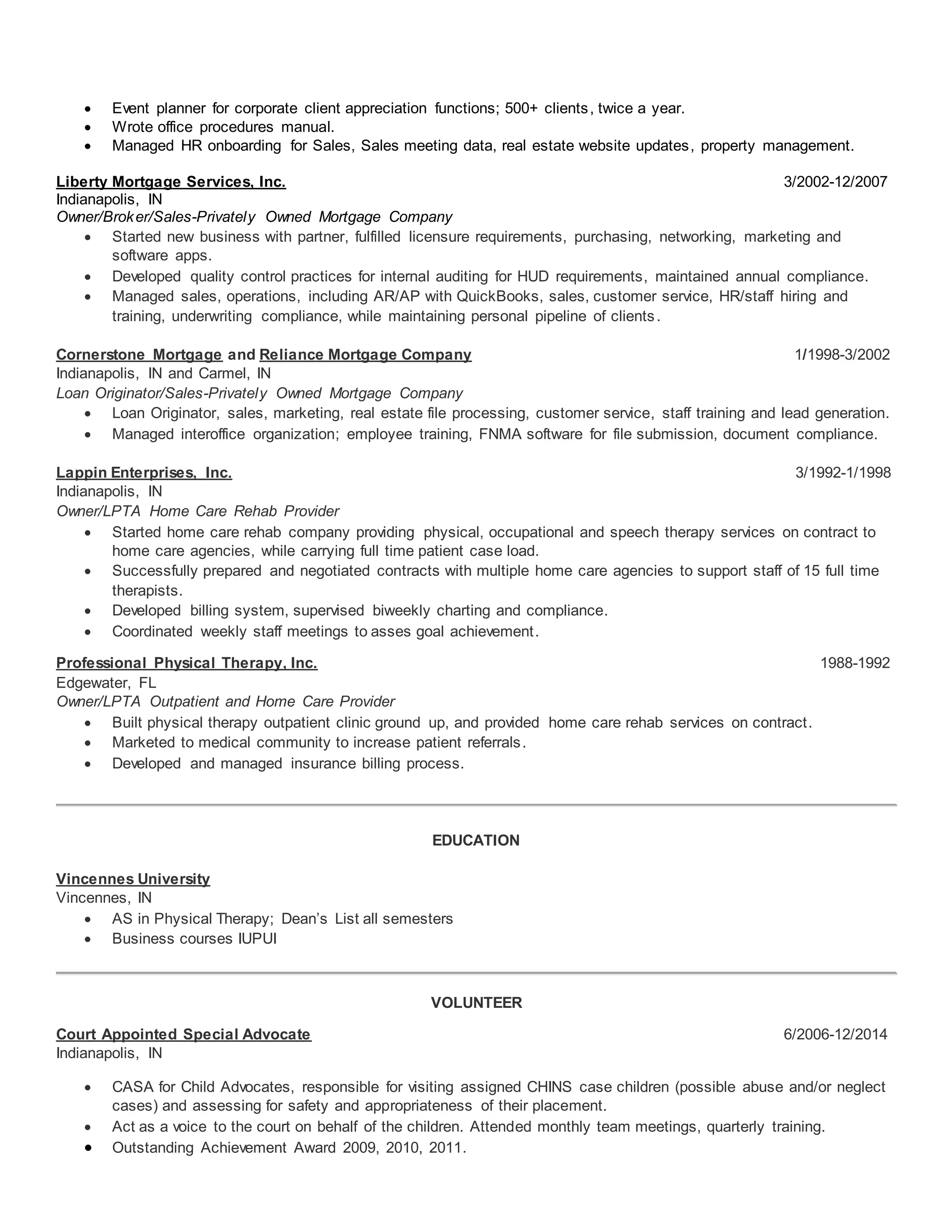 Operations & Project Manager Resume Wooldridge | DOCX
