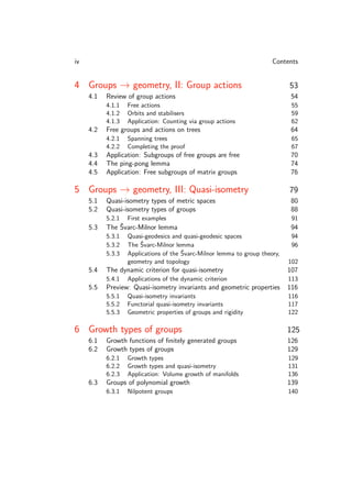 Geometric group theory an introduction 1, version Jan 2015 Edition ...