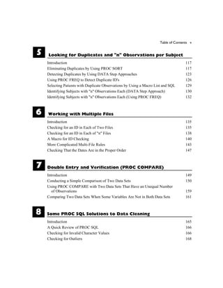 Cody s Data Cleaning Techniques Using SAS 2nd ed Edition Ron Cody | PDF