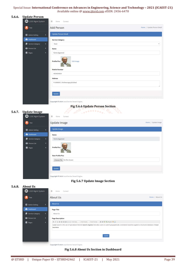 Local Service Search Engine Management System LSSEMS