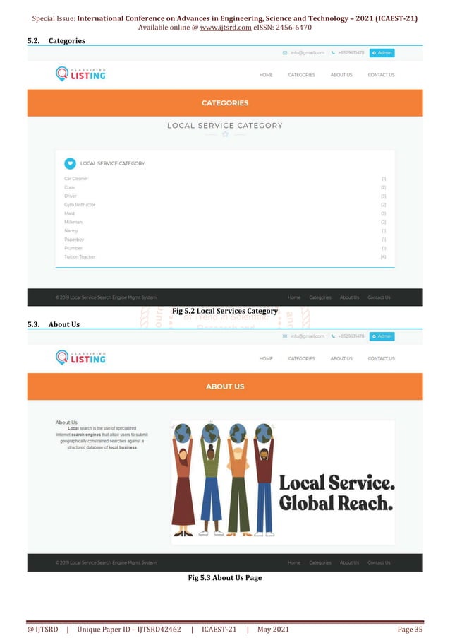 Local Service Search Engine Management System LSSEMS