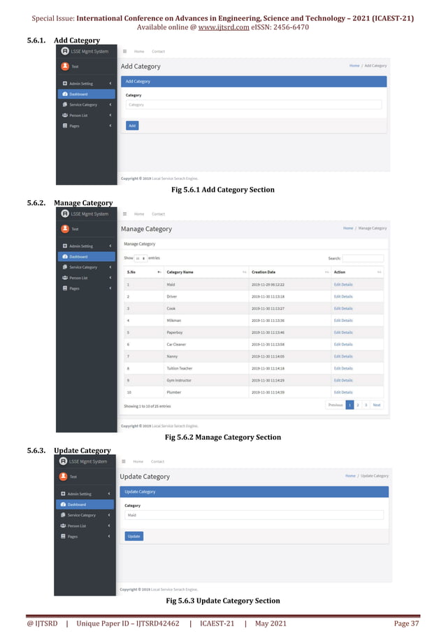 Local Service Search Engine Management System LSSEMS