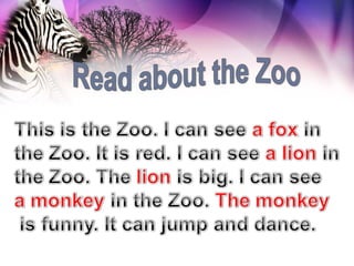Animals at the zoo | PPS