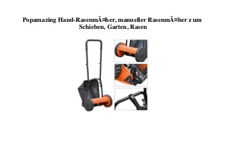 Popamazing Hand-RasenmÃ¤her, manueller RasenmÃ¤her z um
Schieben, Garten, Rasen
 