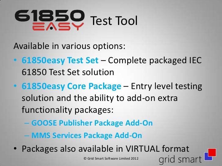 test 61850 tool for IEC 61850easy Tool Networks 61850 & Test Systems