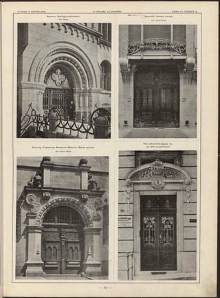 ^ ' Брюссель. (Avénue Louise).
Apx. V icto r'H o rta .
Duiskurg (Германсная Имперская Область). Зданіе ратуши.
Арх. ПрсФ. Ratzel.
Берлин-ь. Reichsgesundheitsam t.
Apx. Busse.
Вѣна (Sch otten h ofgasse, 5).
Apx. Anton & Jo se f Drexler.
 