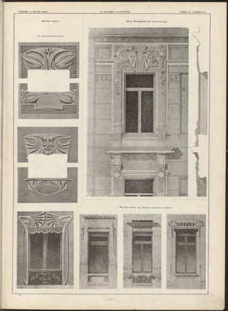 Вѣна. Stum pgasse. Apx. Arnold Hatschek.М отивы оконъ.
Apx. Je a n D esm oulins (Paris).
М отивы о к о н т э . Apx. M a rc e llu s K äm m erer, с ъ В ѣ н ѣ .
 