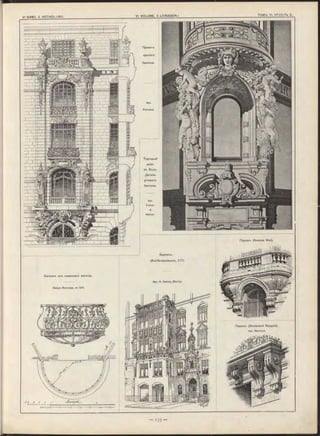 Проектъ
крытаго
балкона.
Арх.
Pellechet.
Т орговый
домъ
въ Вънъ.
Деталь
углового
балкона.
Арх.
Felln er
&
Helmer.
Парижъ (Boulevard Raspail).
Apx. Machand.
Балконъ изъ кованнаго желъза.
Зав о д ъ Винклера, в ъ Спб.
Берлинъ.
(Kurfürstendamm, 217).
Apx. H. Seeling (B e rlin ).
Парижъ (Avenue Niel).
 