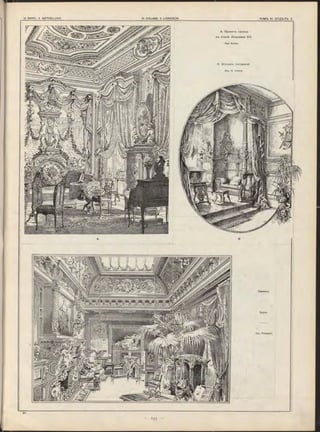 A. Проектъ салона
въ стилѣ Людовика XIV.
Apx. Gosse.
В Уголонъ гостинной.
Салонъ.
Salon.
Apx. Pasquier.
Apx. H. Jesora.
 