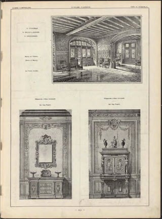 9. СТОЛОВЫЯ.
9. SALLES à MANGER.
9. SPEISEZIMMER.
Убранство стѣны столовой.
Убранство стѣны столовой.
Apx. Eug. Prignot.
Apx. Eug. Prig n o t.
Вилла въ Chelles.
(Seine et Marne).
Apx. Fran tz Jo u rd ain .
 