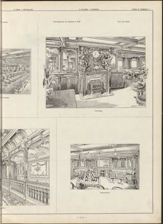 VL Aménagements du Paquebot le Chili. Arch. Jean Girette.
Гостинная.
Курительная.
 