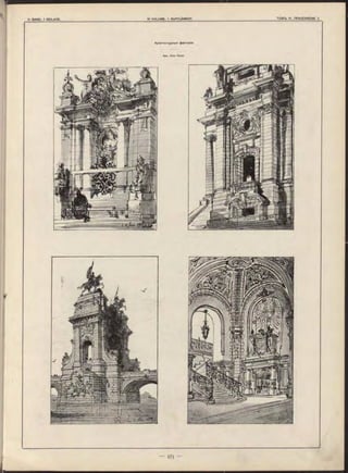 Архитектурныя фантазіи.
Apx. O tto Rieth.
 