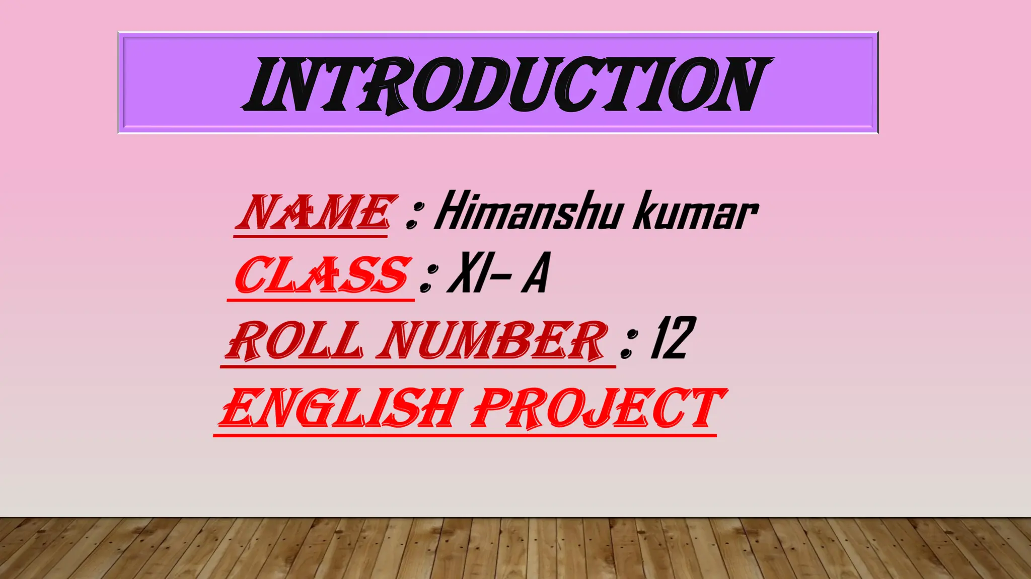 619438725 11th English Project Pdf Class 11 Pdf