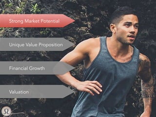 Strong Market Potential
Unique Value Proposition
Financial Growth
Valuation
3	
 