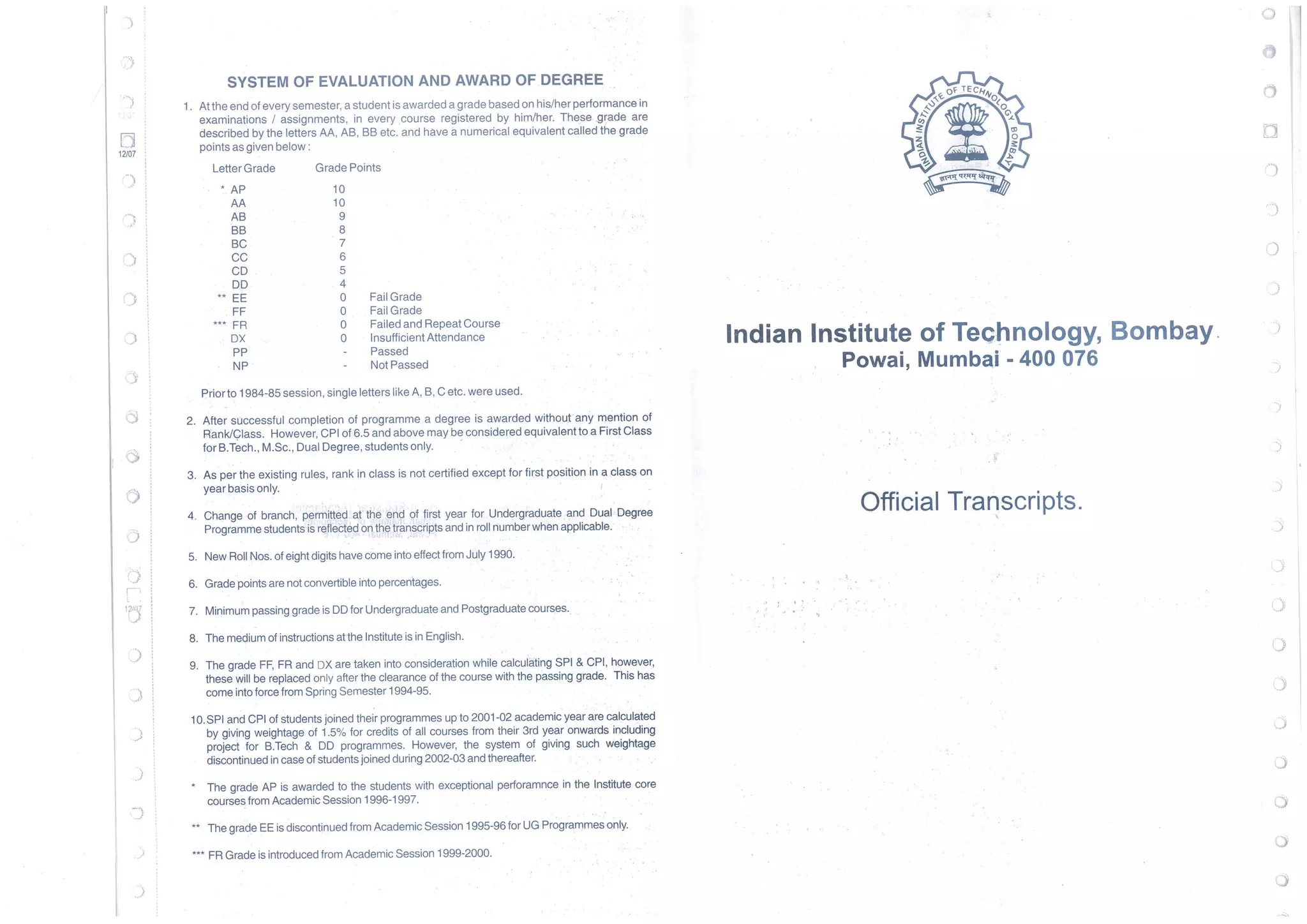 official_transcript | PPT