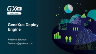 #GX24
Federico Salomón
fsalomon@genexus.com
GeneXus Deploy
Engine
 