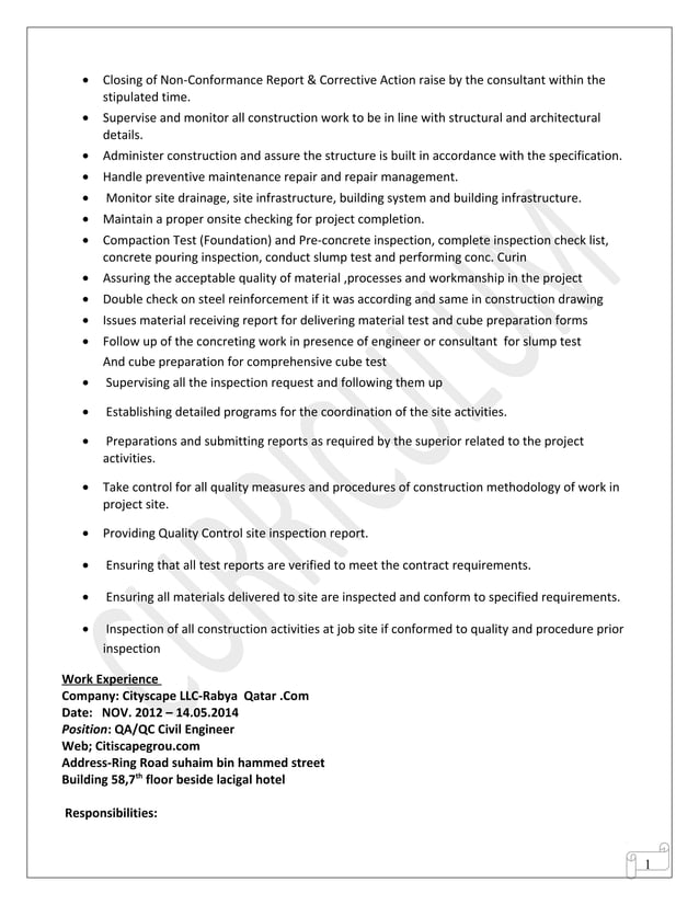 Qaqc Engineer Pdf Qaqc Engineer Pdf