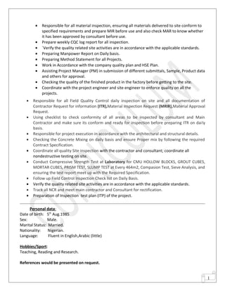 Qaqc Engineer Pdf Qaqc Engineer Pdf