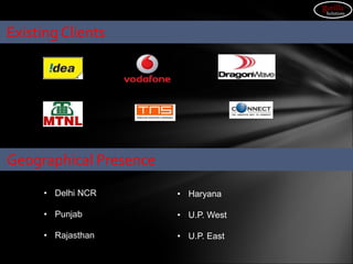 Existing Clients
• Delhi NCR
• Punjab
• Rajasthan
Geographical Presence
• Haryana
• U.P. West
• U.P. East
gorilla
Solutions
 