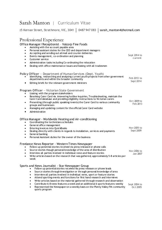 Resume in excel image