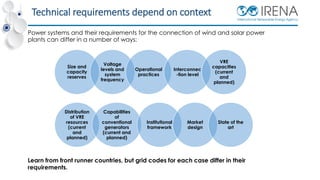 Code Plan Code Reference Capacity Number IRENA_The Role of Grid Codes v2 | PDF