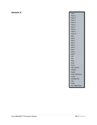 ControlBLADE™ Production Station 46 | P a g e
Genesis 3:
 