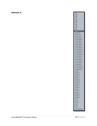 ControlBLADE™ Production Station 47 | P a g e
Genesis 4:
 