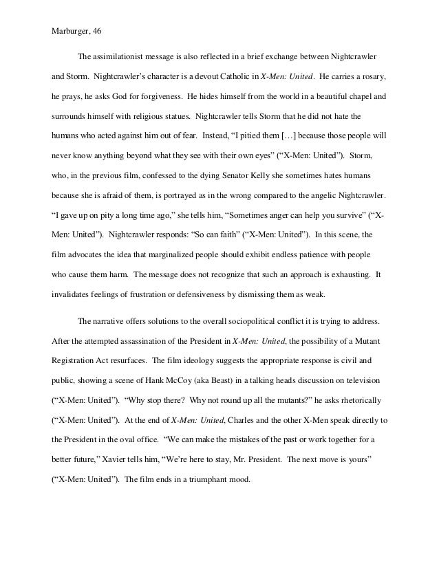 Masters project report sample picture