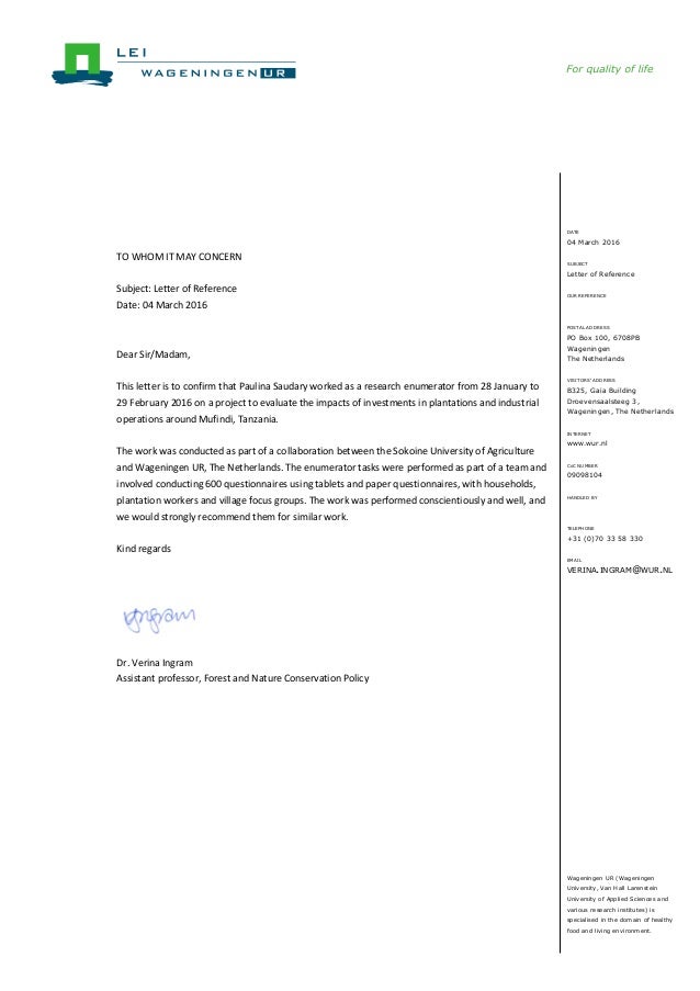 recommendation letter sample fulbright recommendation letter