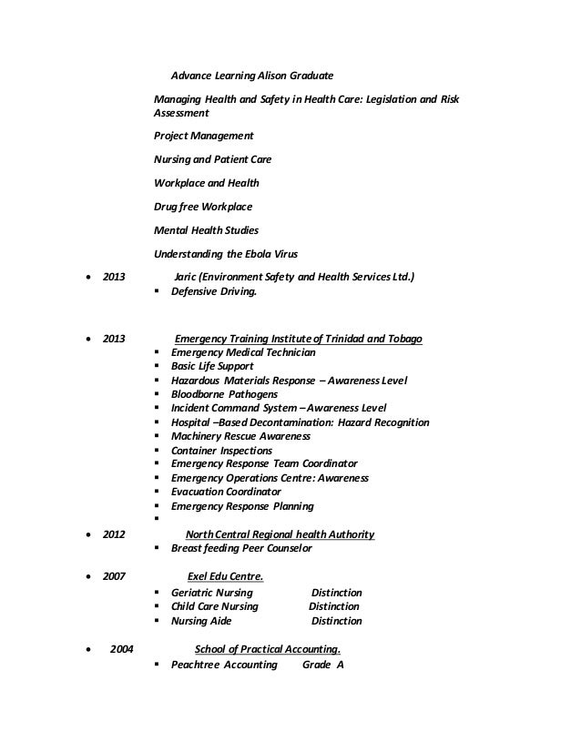 Rishma Final Resume 2014 trinidad