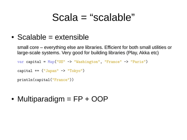 From Java to Scala - advantages and possible risks | PPT