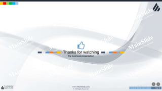 w w w . D o m a i n . c o m Page 38
www.MainSlide.com
© All Rights Reserved.
Confidential
Thanks for watching
the business presentation
 