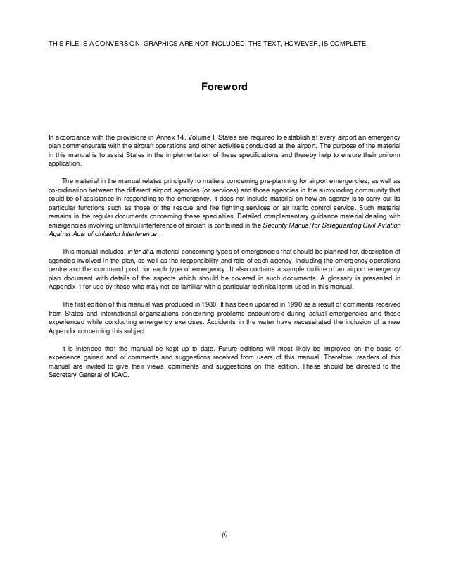 Icao airport services manual doc 9137 part 95