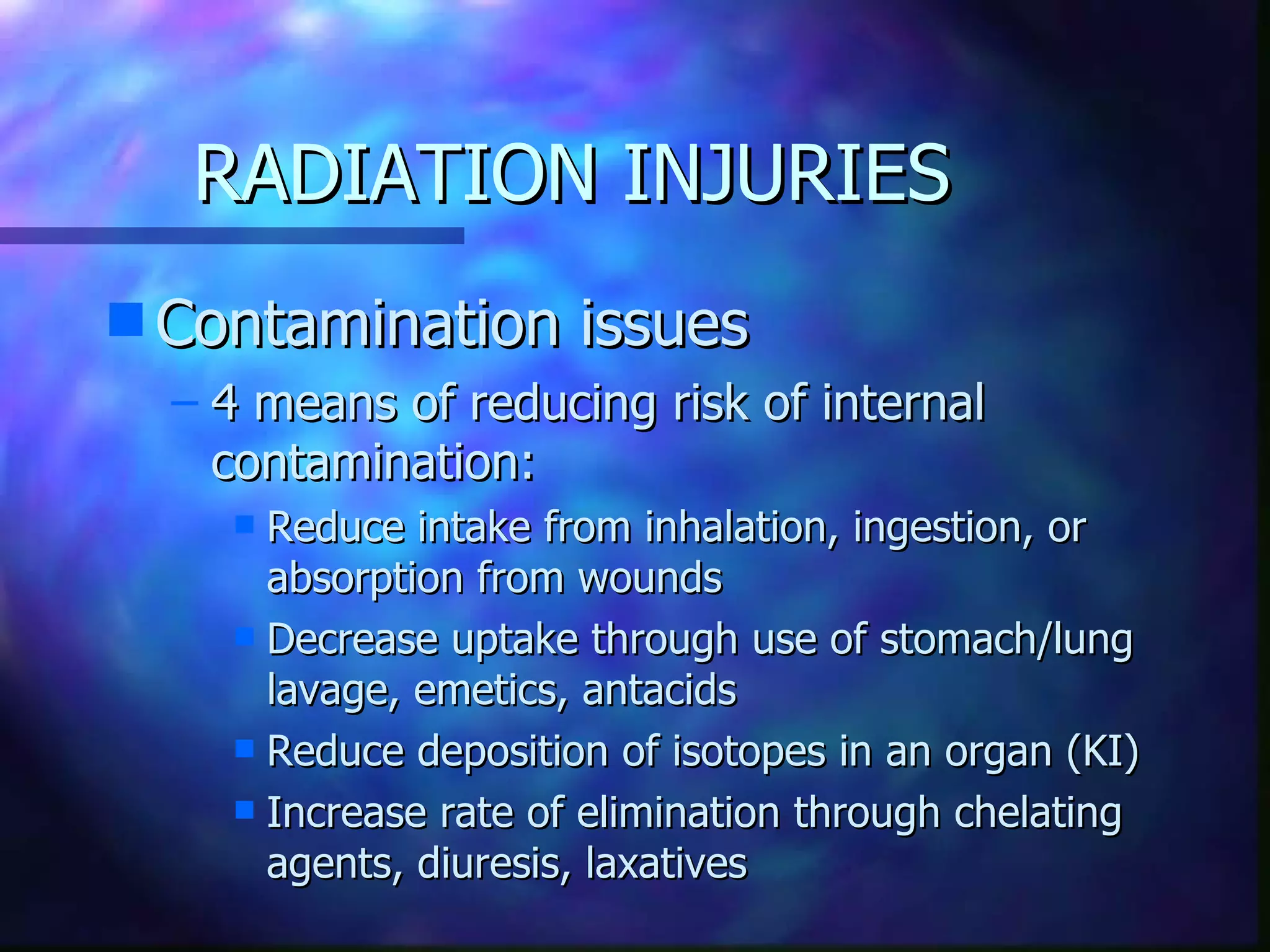 radiation injury PPT