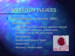Radiation Injries radiation injury | PPT