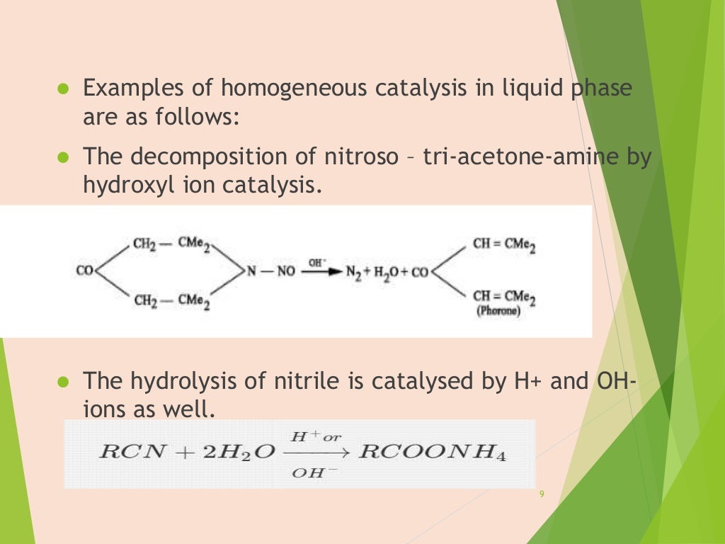 Homogeneous catalysis [ MPHARM, MSC, BPHARM, BSC]