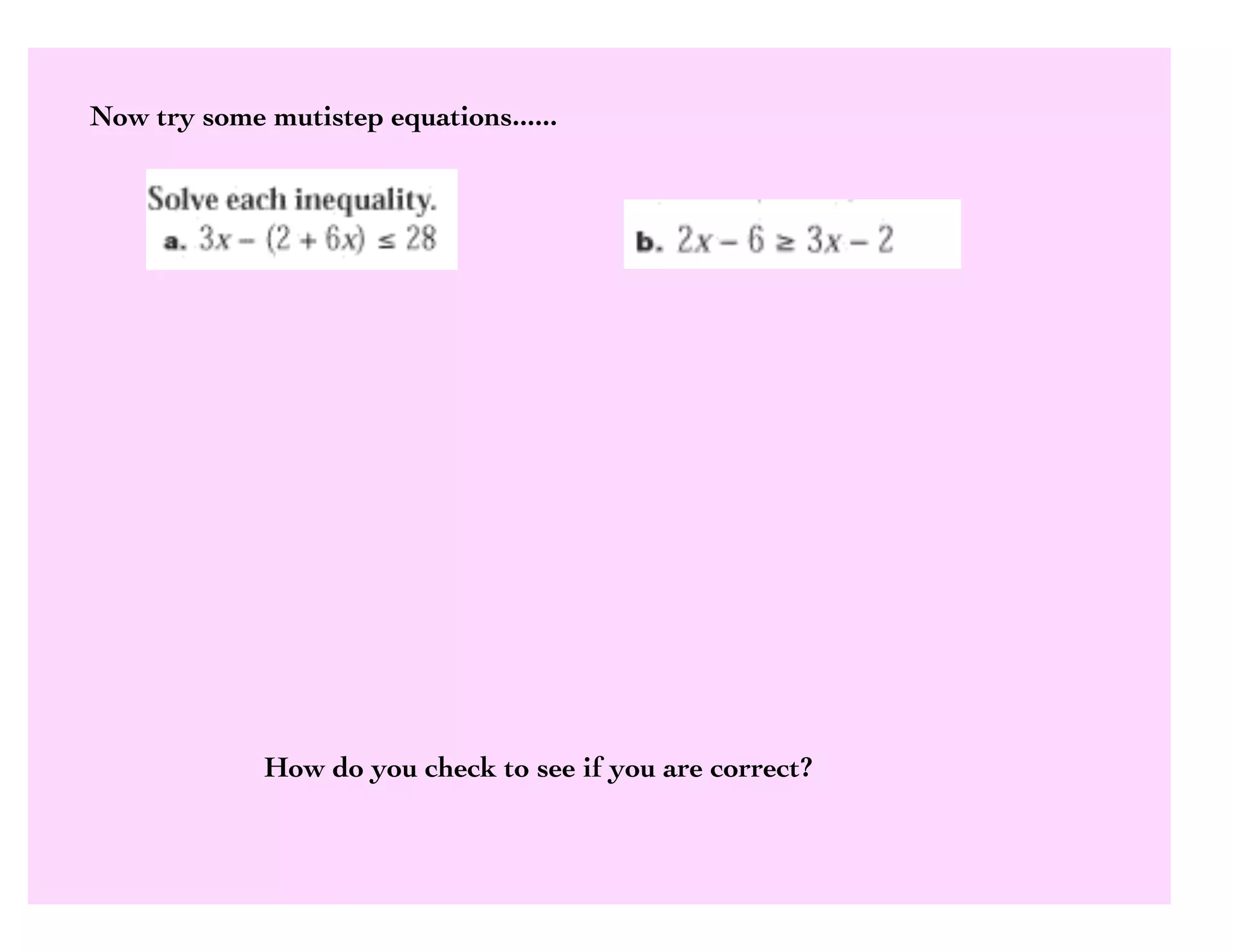 6.2 Multistep Equations