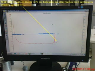 Το DB – Lab 3.2 μας λέει ότι από το Ph  του διαλύματος του οξέος περίπου στο 3, αρχίζουμε να ανεβαίνουμε προς το 4 …