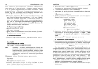 182 Українська мова. 6 клас 183Прикметник
тонах. 4. Справляє враження просторої, світлої зали. 5. З першого по-
гляду видно, що тут тісно, незручно. 6. У кімнаті затишно, приємно.
7. Усе тут говорить про господаря, його смаки і вподобання. 8. Мені
дуже сподобалося. 9. Обстановка кімнати розкриває захоплення гос-
подаря, його хобі. 10. Справляє приємне враження, викликає захоп-
лення. 11. Усе влаштовано тут зі смаком і любов’ю.
5. Складання твору-опису. Розгляньте фотографію кімнати, у якій
жив Тарас Григорович Шевченко в Києві у 1846 році. Сформу-
люйте тему й основну думку твору. Складіть план. Запишіть «ві-
доме» (про предмети), доберіть «нове» (означення-характеристи-
ки). Про які захоплення господаря кімнати говорять предмети?
Оберіть стиль опису. Опишіть (усно) кімнату Т. Г. Шевченка. Ви-
словіть своє ставлення до описуваного.
ІІІ. Підсумки уроку. Бесіда
Чого ви навчилися на уроці?
Що нового дізналися?
Як ви оцінюєте свою роботу на уроці (за 12-бальною шкалою)?
Складіть сенкан за темою уроку.
IV. Домашнє завдання
Написати твір з елементами опису квартири, в якій ви живете.
Урок № 60
ТВОРЕННЯ ПРИКМЕТНИКІВ.
ПЕРЕХІД ПРИКМЕТНИКІВ В ІМЕННИКИ
Мета: повторити й поглибити знання учнів про способи тво-
рення слів в українській мові; виробити вміння утворю-
вати прикметники різними способами, визначати спосіб
творення загальновживаних прикметників, орфографіч-
но правильно записувати їх; виховувати орфографічну
пильність.
Обладнання: таблиця «Способи творення прикметників».
ХІД УРОКУ
І. Актуалізація опорних знань
1. Запишіть прикметники-відгадки до загадок. З’ясуйте, від якого
слова утворився прикметник і яким способом.
Який зайчик вовка не боїться? (Сонячний)
Якою косою не вкосиш трави? (Дівочою, піщаною, морською)
З якого відра не нап’єшся води? (Порожнього)
2. Пригадайте, які ви знаєте способи словотвору, наведіть приклади.
ІІ. Засвоєння нових знань
1. Зробіть словотвірний аналіз прикметників із записаних на дошці
загадок. Назвіть способи їх творення.
1) Гостроносий і малий
Сірий, тихий і незлий.
Вдень ховається. Вночі
Йде шукать собі харчі.
Весь із тонких голочок.
Як він зветься? … (Їжачок).
2) Сама жовта і цукриста
Я — красуня золотиста. (Диня)
2. Аналітичне читання. Розгляньте таблицю «Способи творення
прикметників». На чистій закладці позначте: V — знаю, + — нова
інформація, ? — не зрозуміле (або забуте), Х — невідоме і незро-
зуміле.
За позначками ?, Х підготуйте запитання до вчителя.
ІІІ. Формування умінь і навичок
1. Випишіть прикметники, виконайте словотвірний розбір. З’ясуйте, які
суфікси найчастіше використовуються для творення прикметників,
вжитих у цьому тексті. Чи пов’язано це з темою, стилем тексту?
ПОЛІССЯ
Тихо підкочувалися до шляху золотисті хвилі вівса. Поряд його ви-
сокий молодший брат ще тільки зеленіє, бо його посіяли чомусь пізні-
ше. Великий лан пшениці теж дозріває, зблискуючи зрідка червоними
маками і синім блаватом поміж стебел. Колоски шепочуться про те,
що зібрали поле їхнього сусіда — жита. Ген у далині, ближче до лісу,
розкидані солом’яні горбки після обмолоту, а довгаста, як гарба, скир-
та постягує ці солом’яні буруни до себе, і вони втишаться у її лоні.
На сусідньому полі ранні скирти не жовті, а чорні: потемніли після
облоги затяжних дощів. Плантації картоплі ще квітнуть білим цвітом,
а низькоросла кукурудза стоїть у рівних рядах (М. Малиновська).
Виконайте синтаксичний розбір першого речення.
Знайдіть складні речення в тексті. Як їх визначити? Поясніть роз-
ділові знаки.
 