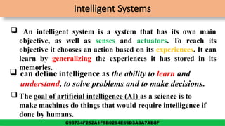 Introduction in Intelligent System & its Application | PPTX