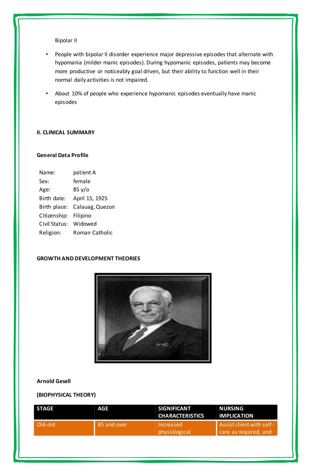 Bipolar disorder case study pdf picture