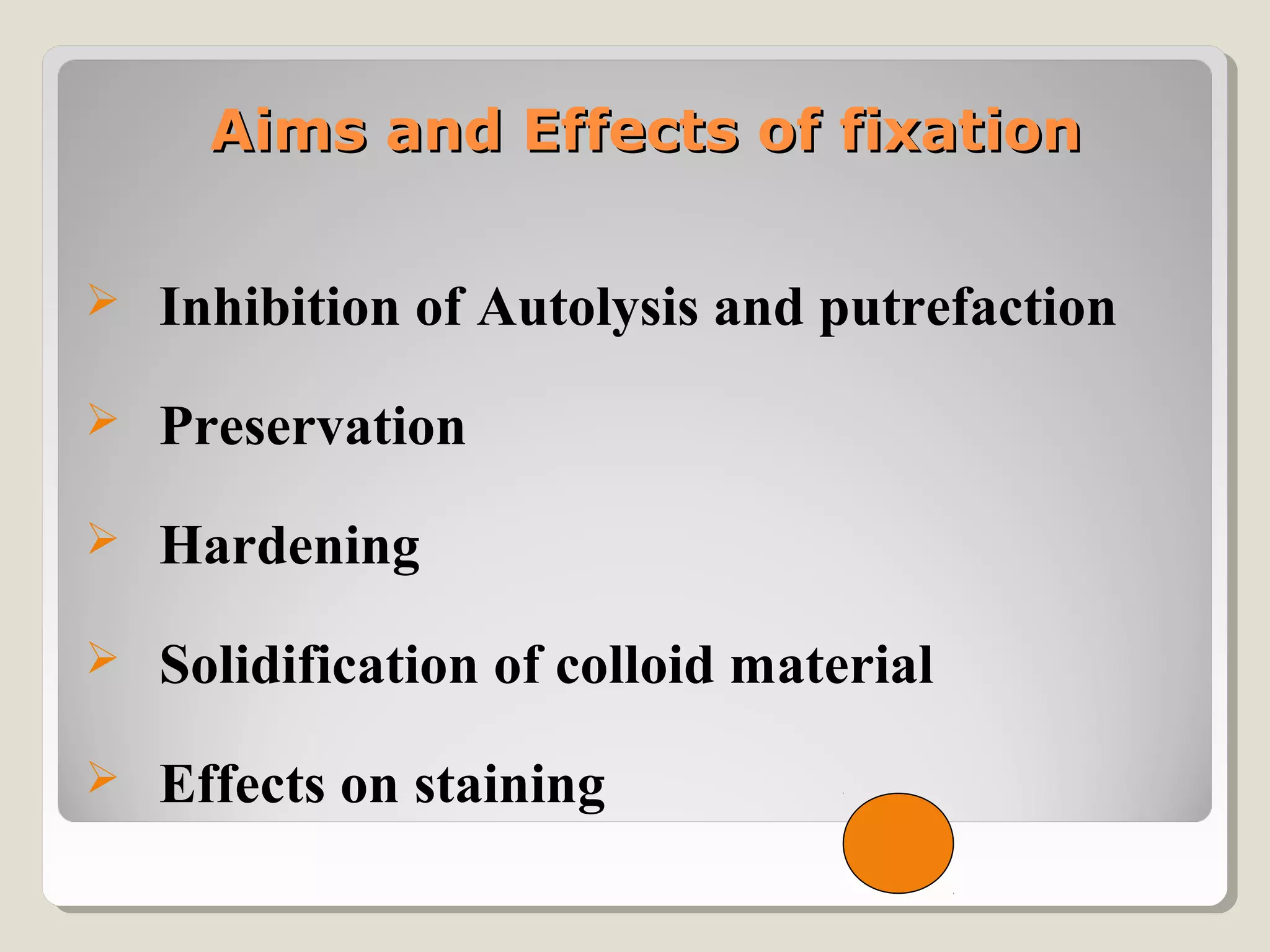 Fixatives in Histopathology PPT