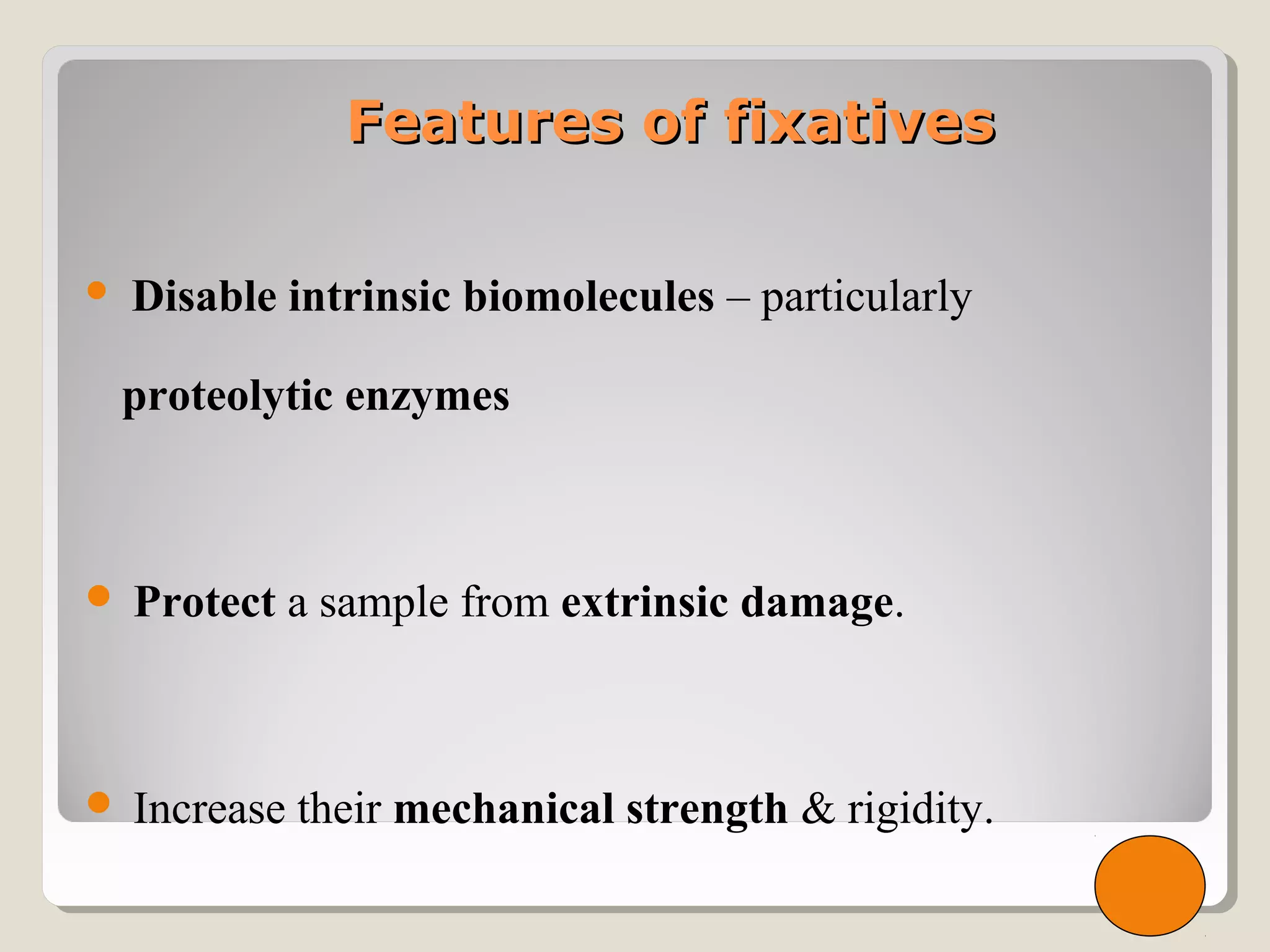 Fixatives in Histopathology PPT
