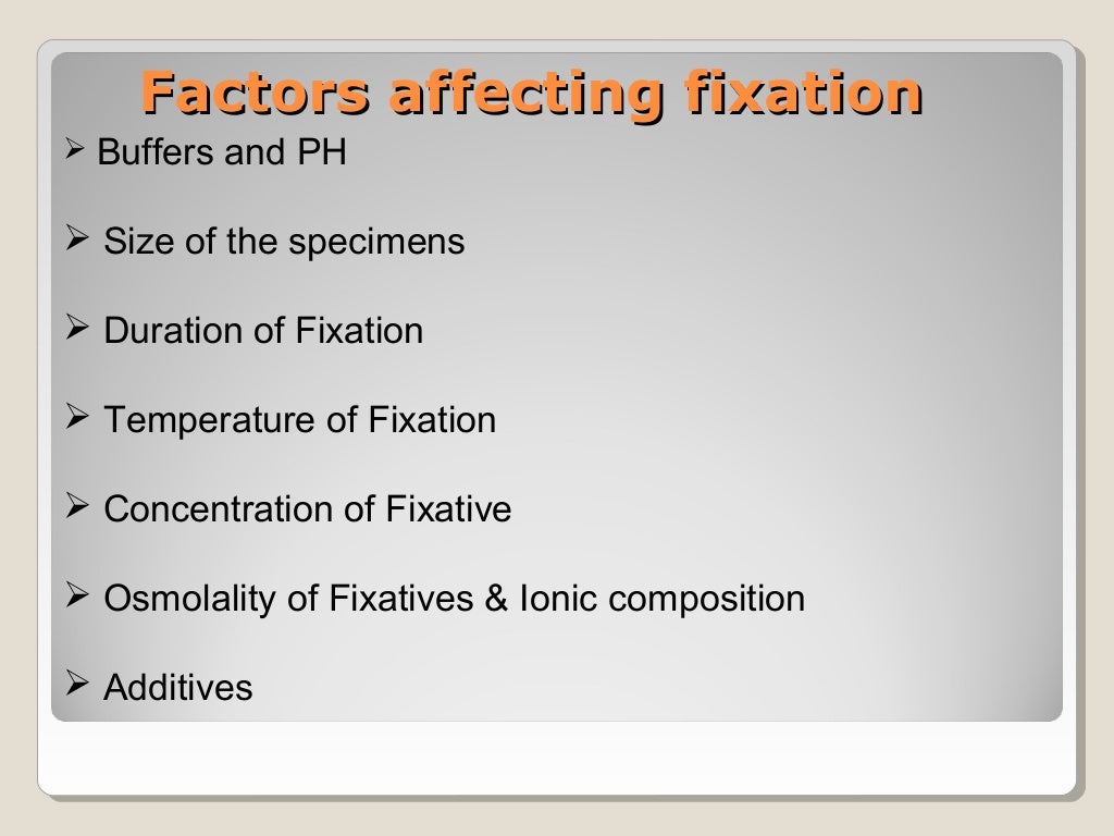 Fixatives in Histopathology