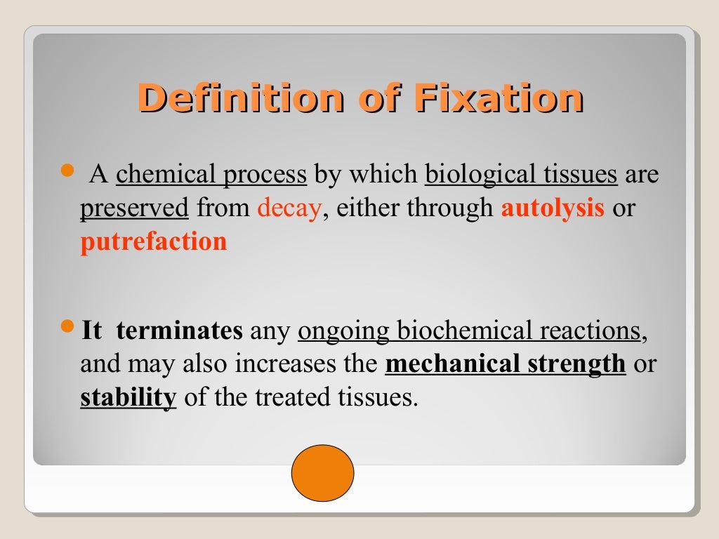 Fixatives in Histopathology