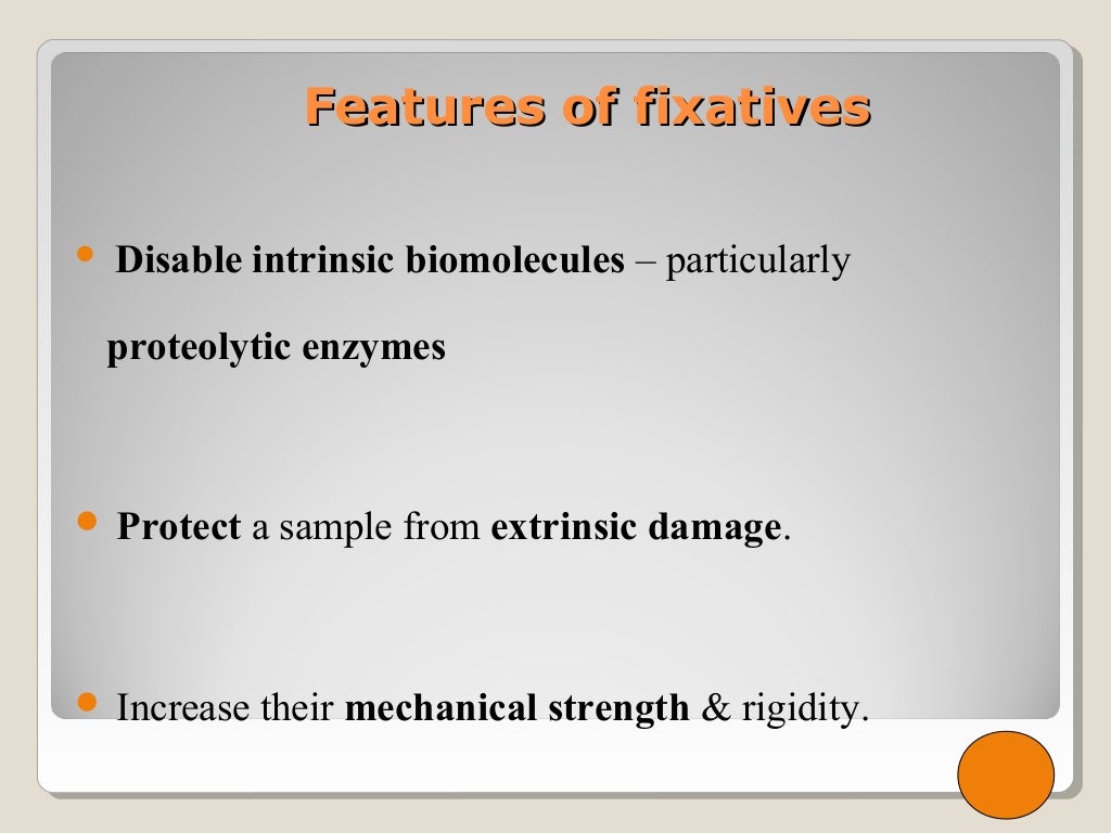 Fixatives in Histopathology