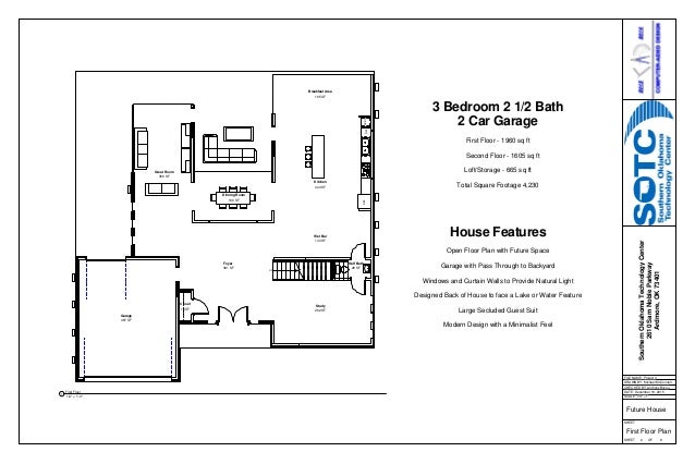 Mm Design Project 4 Sheet 2 First Floor Plan